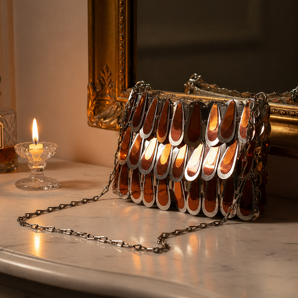 Paco Rabanne 1969 Sparkle Disc Handbag