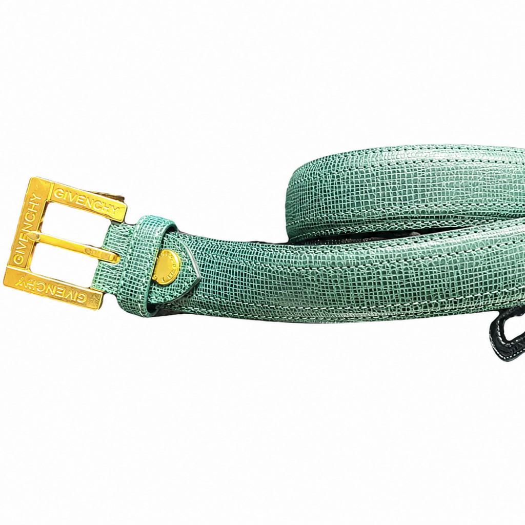 Givenchy Green Leather Belt