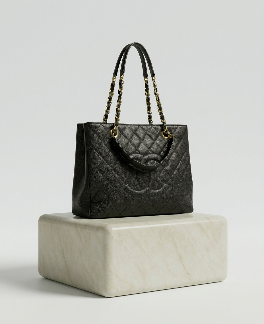 Chanel Caviar Leather Tote - Black (Vintage Archive)