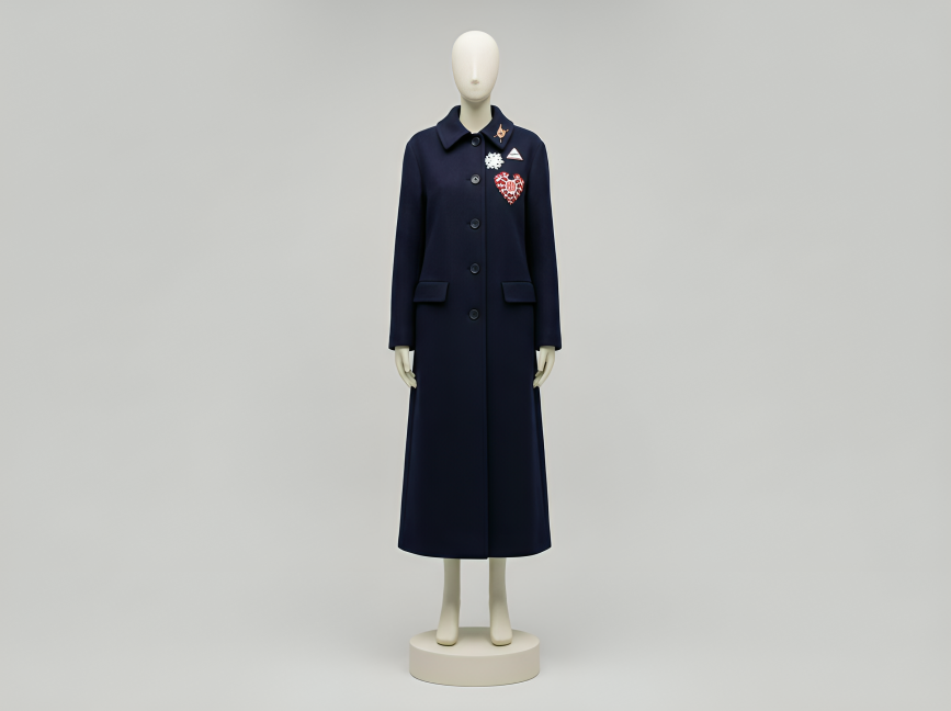 Moschino Love Wool Coat - Purple (Vintage Archive)