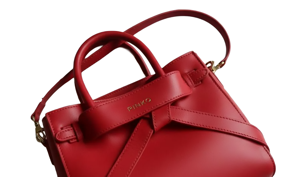 PINKO Red Leather Handbag - Vintage Archive