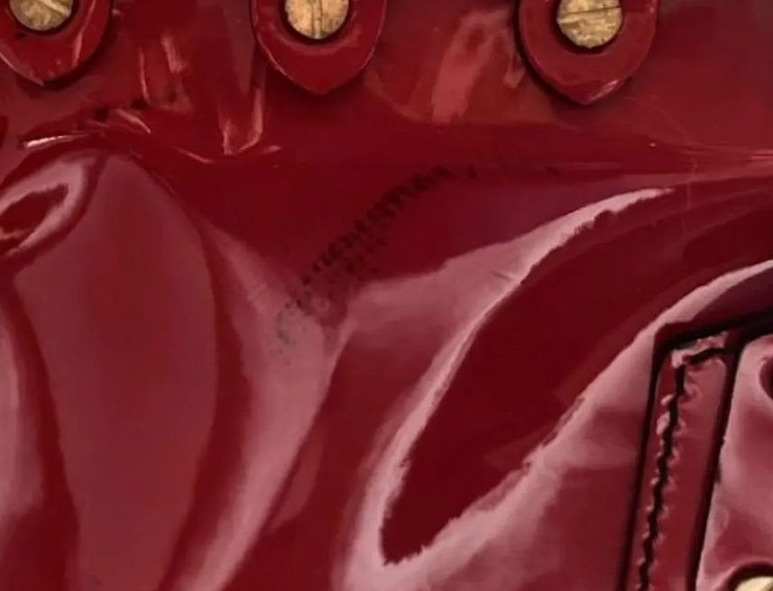 Valentino Patent Leather Bowling Bag - Red (Vintage Archive)