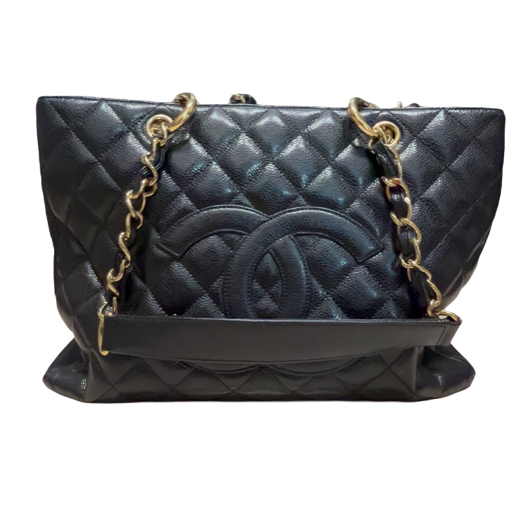 Chanel Caviar Leather Tote - Black (Vintage Archive)