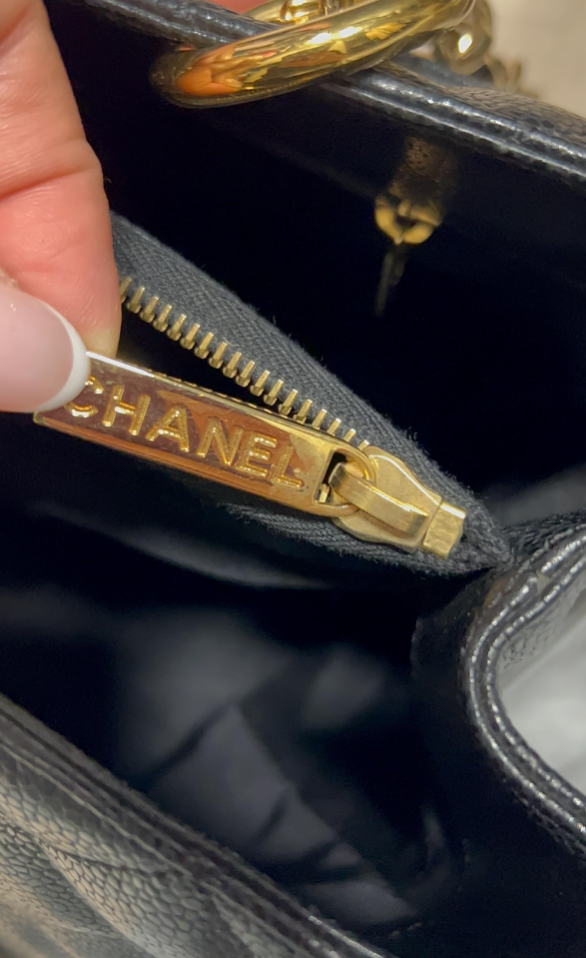 Chanel Caviar Leather Tote - Black (Vintage Archive)