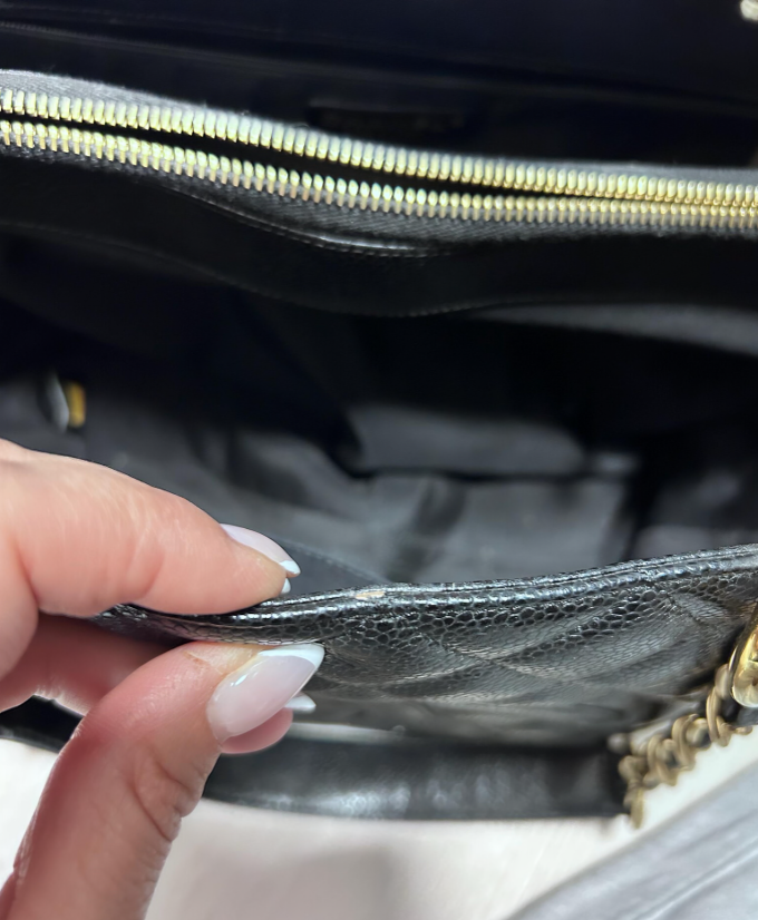 Chanel Caviar Leather Tote - Black (Vintage Archive)