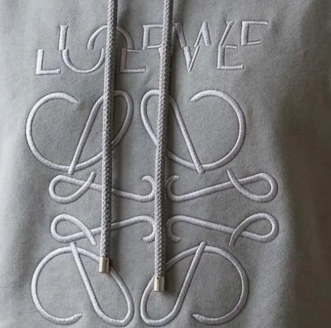Loewe Logo Hoodie - Grey Cotton (Vintage Archive)