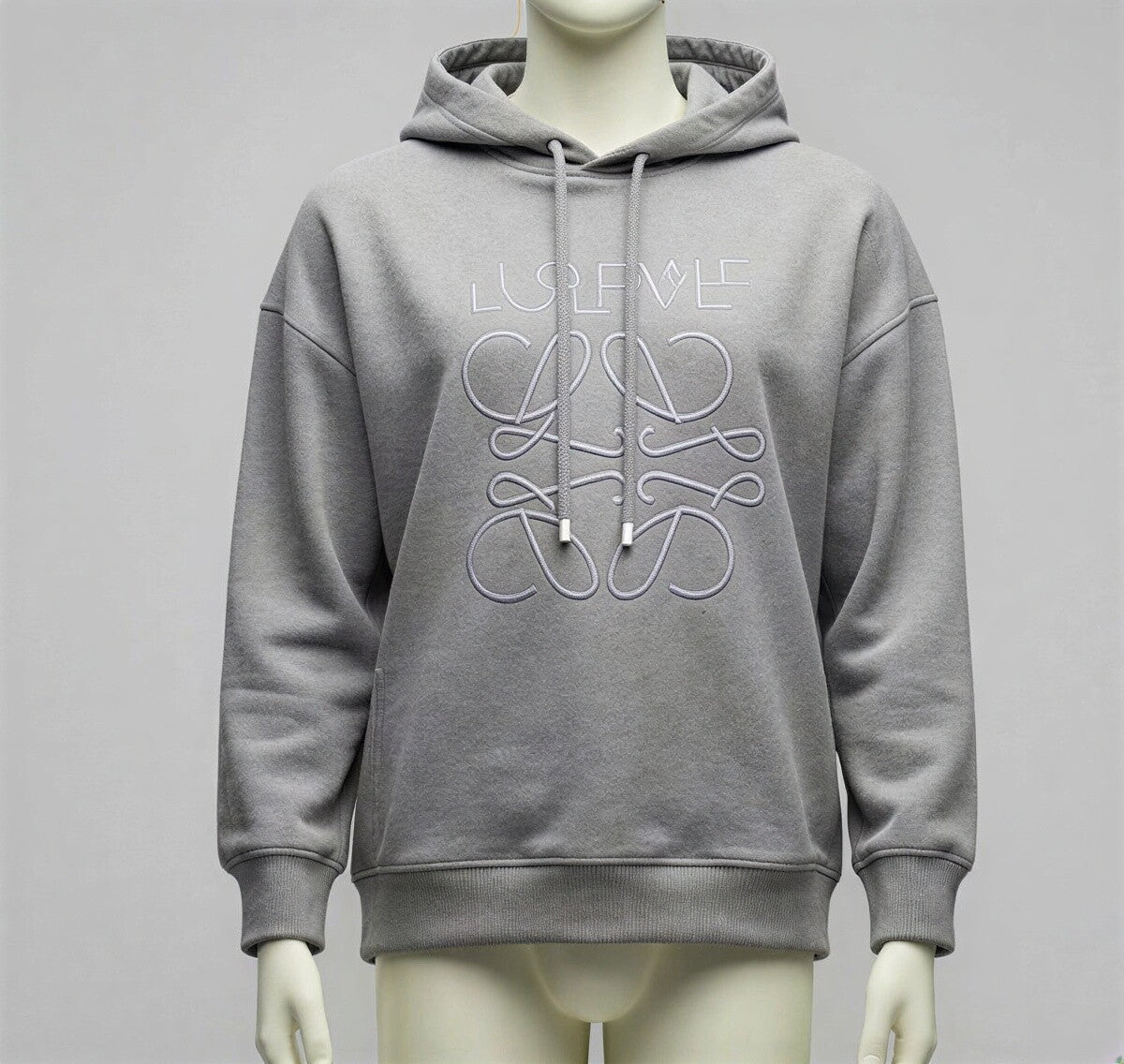 Loewe Logo Hoodie - Grey Cotton (Vintage Archive)